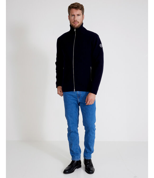 Holebrook Mans Zip windproof herentrui- Navy
