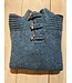 Heren Sweater - Toggled Buttoned - Teal Grey