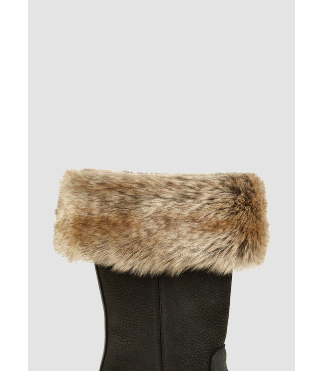 Glenfort imitatiebont laarzenmanchet - Chinchilla