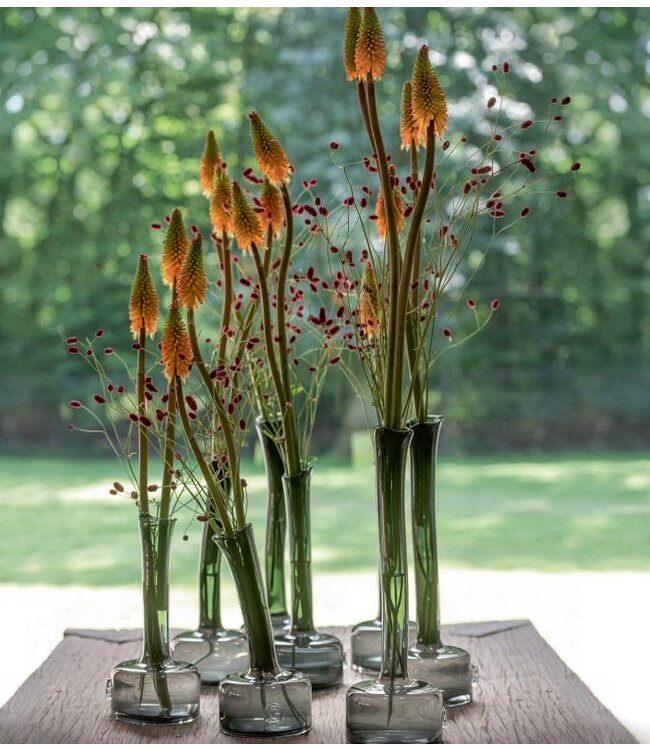 Vaas Tuba large - Grijs - Glas