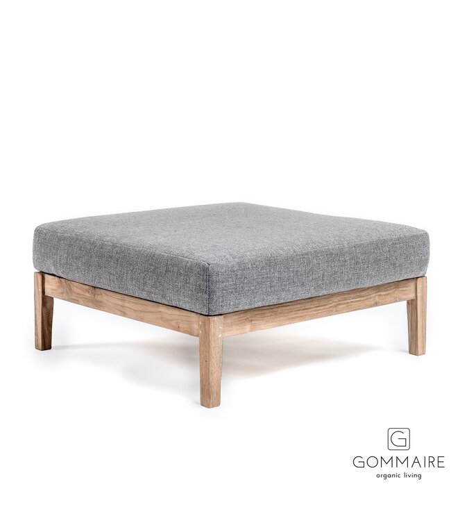 Ottoman Copenhague - teak natural grey