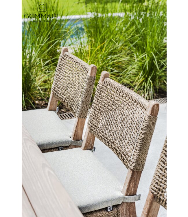 Chair Fiona - Teak Natural Grey - Wicker