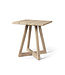 Bistro bartafel Dennis - teak natural grey