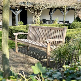 Traditional Teak Victoria bench  - 185 cm