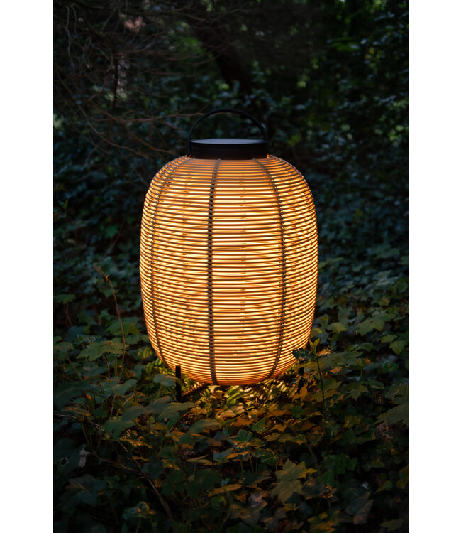Tika lantern steel base large Camel