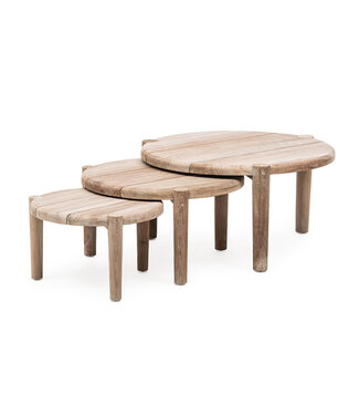 Gommaire Organic Living Bijzettafel Floor - Set van 3