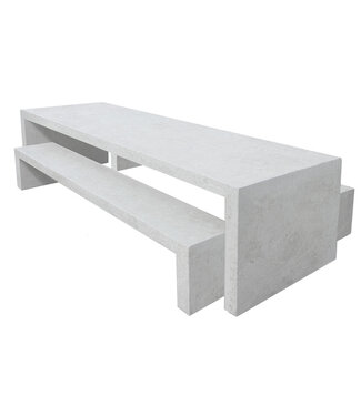Net-Echt van Beton Bank Brutus Classic - 250x40 cm