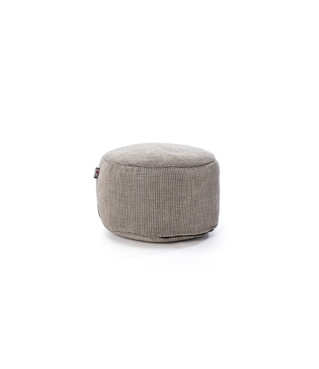 Dotty ronde poef - Grijs - Ø50cm