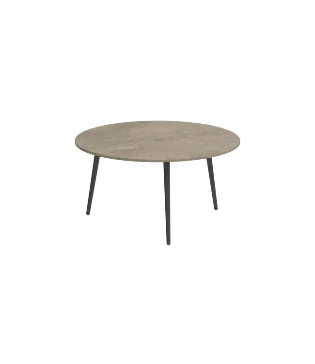 Side Table Styletto - Ø 75cm - Antracite - Keramiek Terra Sabbia
