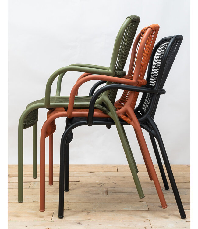 Loop Dining Chair Rope - Dune White