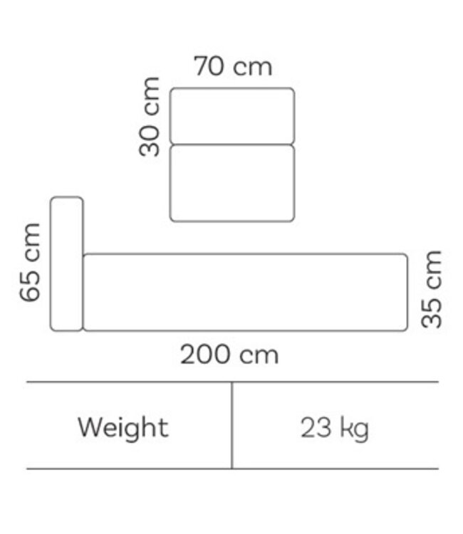 Dotty Long Chair Comfortable - Beige