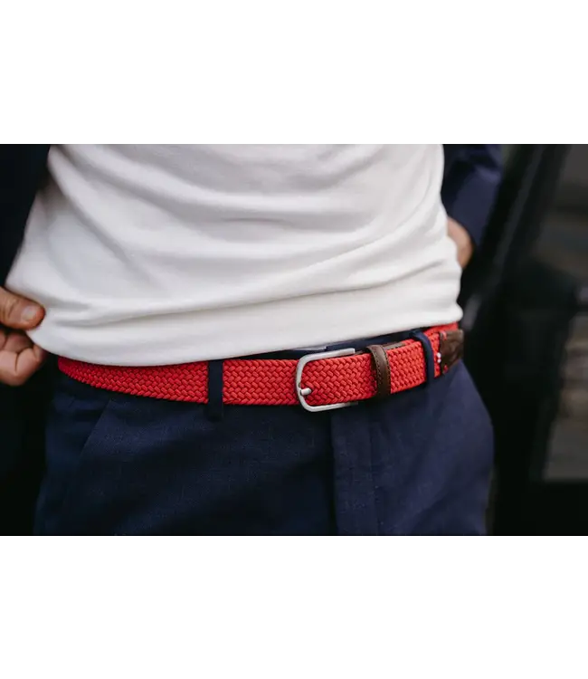 Herenriem Brussels - Red - 115 cm (XXL)