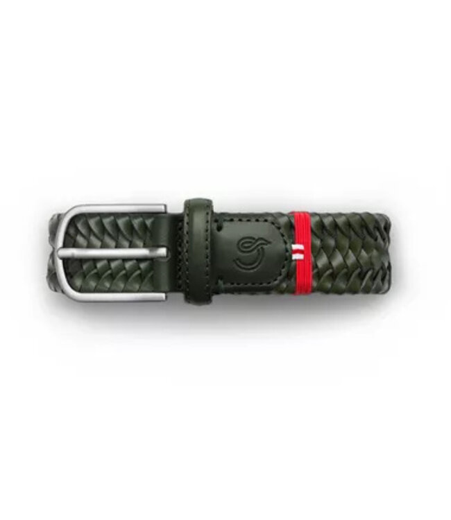 Herenriem Genoa - Green - Leather