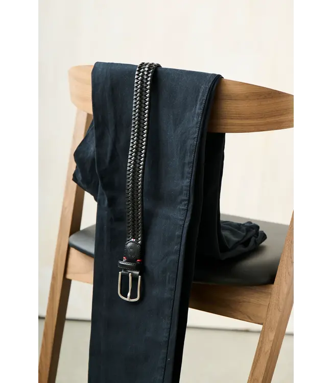 Herenriem Milan - Black - Leather