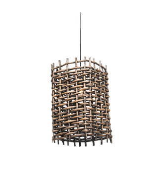 Gommaire Organic Living Hanglamp Fitz - CL Rattan - Antraciet