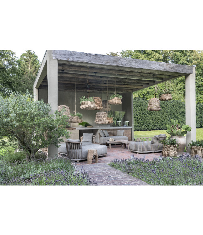 Lounge Carol 1-seater - Teak Natural Grey - Side Chair