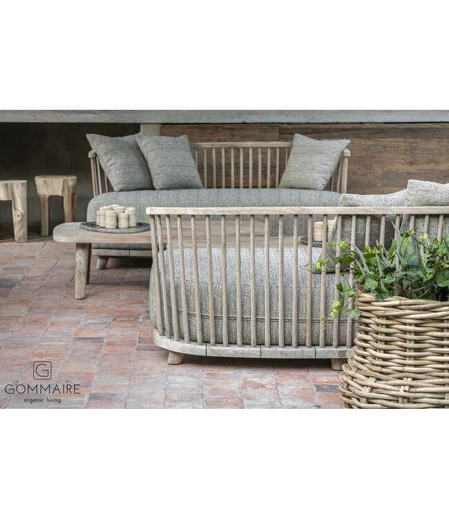 Lounge Carol 1-seater - Teak Natural Grey - Side Chair