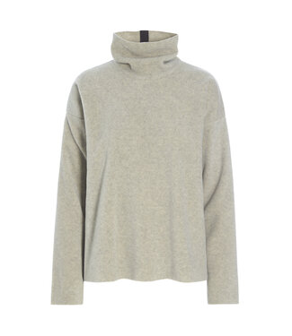 Henriette Steffensen High Neck Fleece Pullover 1360 - Sand | Henriette Steffensen