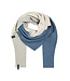Henriette Steffensen 4078 Sjaal Triangle- Dusty Blue/Kit/Sand