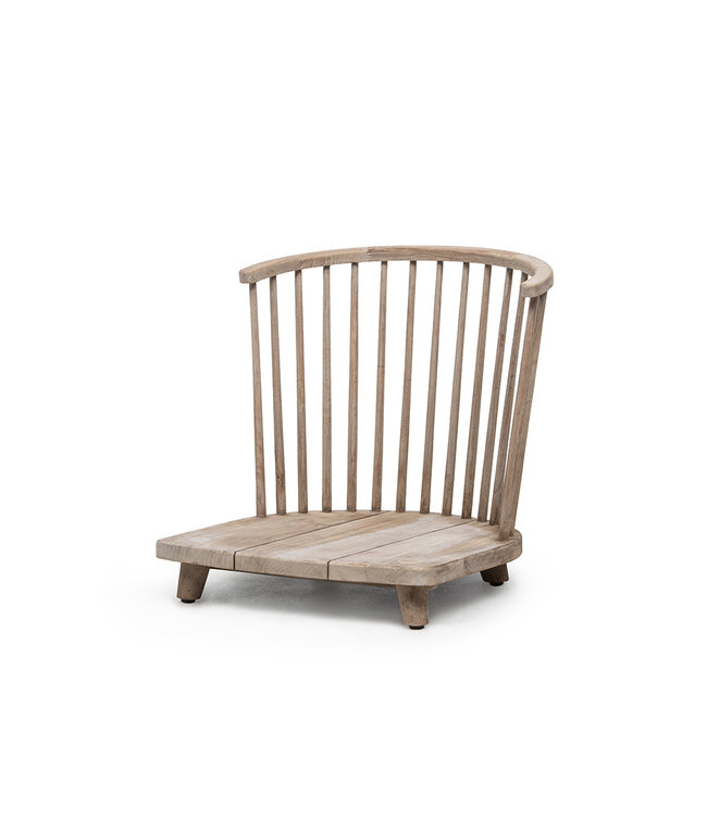 Lounge Carol 1-seater - Teak Natural Grey - Side Chair