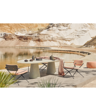 Royal Botania Conix - Ellipse Low Dining table  - Desert