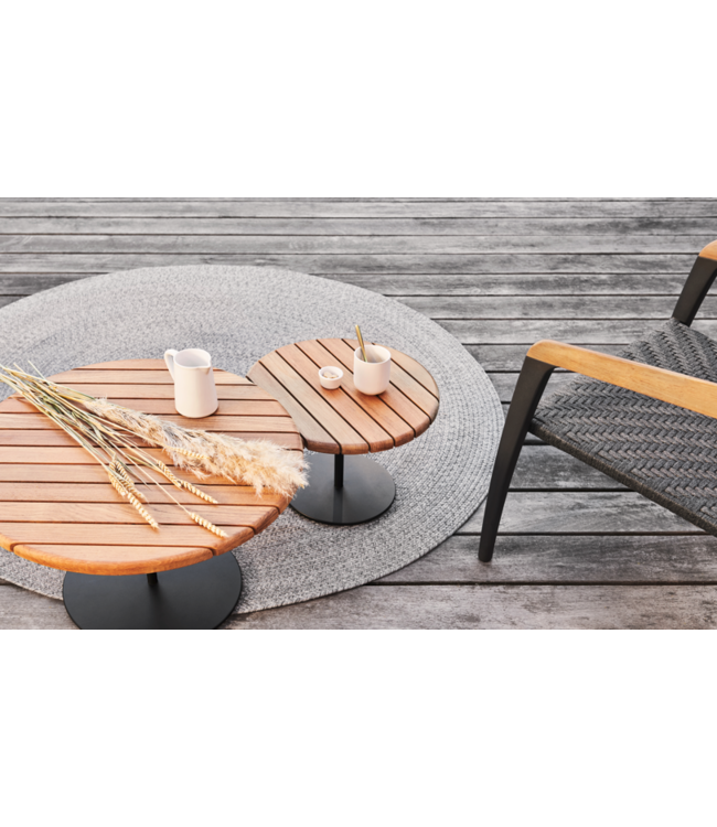 Butler Bijzettafel - Ø40/H50 - Pebble - Keramiek Cemento Luminoso