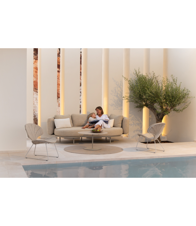 Butler Bijzettafel - Ø40/H50 - Pebble - Keramiek Cemento Luminoso