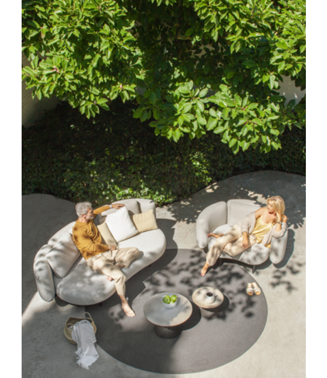 Butler Bijzettafel - Ø40/H50 - Pebble - Keramiek Cemento Luminoso