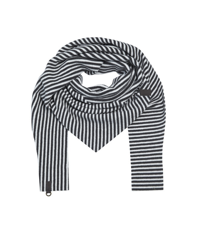 4051 Scarf Triangle - Stripes Black&White 673