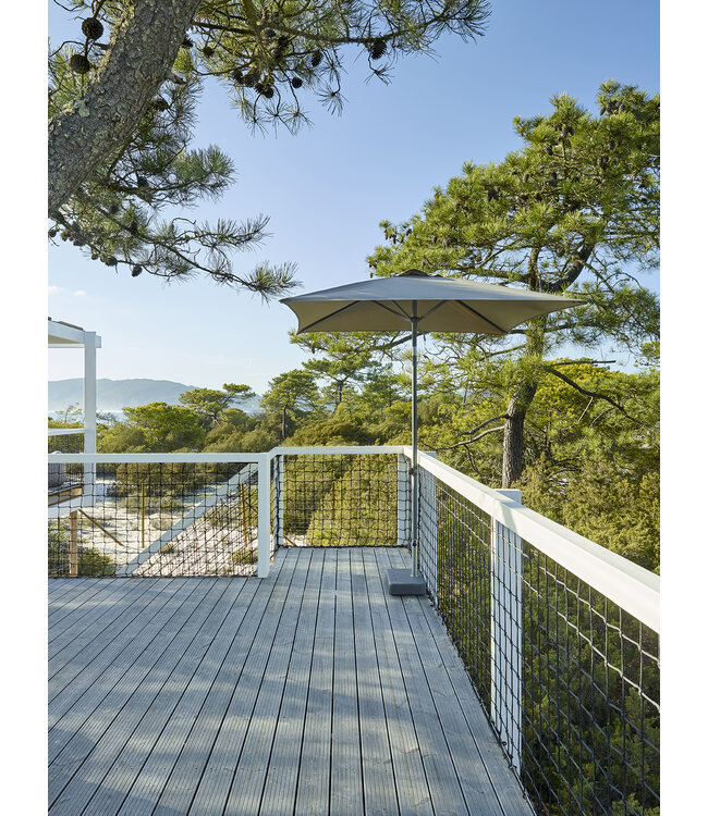 Parasol Malibu - 210x150 cm - White &White