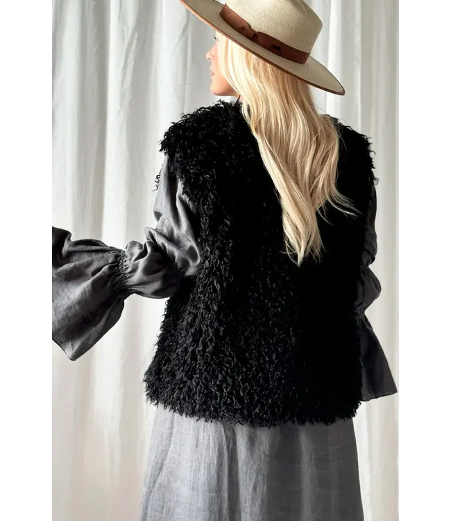 Vest Furry - Zwart