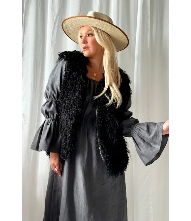Vest Furry - Zwart