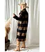 Wollen Jas Winona - Black/Caramel