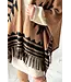 Bypias poncho 'Warm Up' - Caramel/Aztec