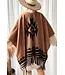 Bypias poncho 'Warm Up' - Caramel/Aztec