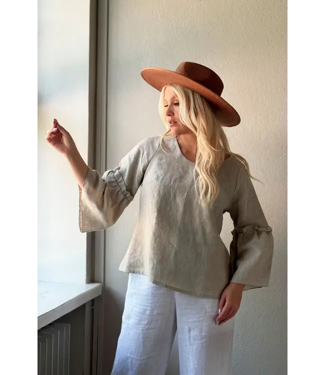 Linnen shirt Elsa - Natural