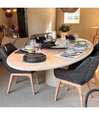 Net-Echt van Beton Oval table 260 x 130 cm CLAY