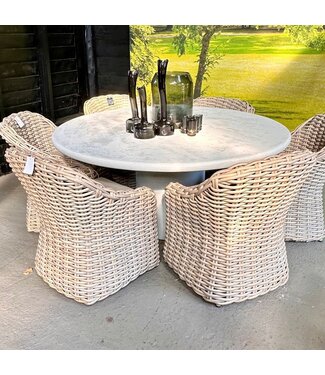 Net-Echt van Beton Tafel Model Round Ø 160 cm GREY - showroommodel