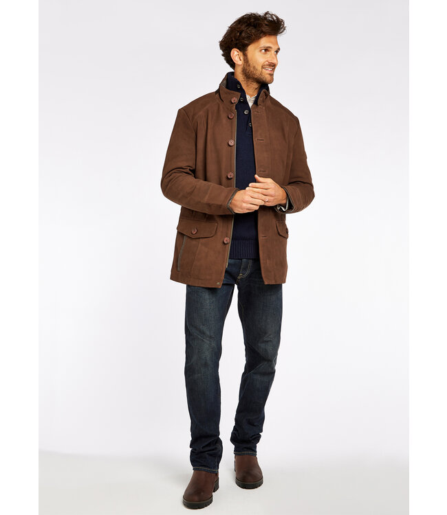 Dubarry Moore - lederen herenjas - Walnut