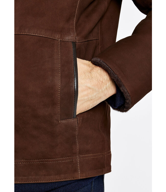 Leren jas Merriman - Heren - Walnut