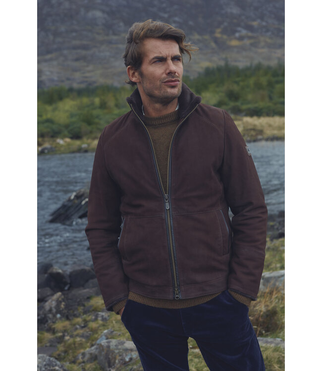 Leren jas Merriman - Heren - Walnut