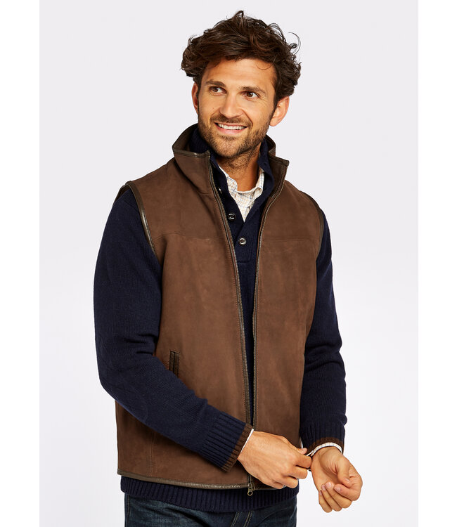 Leren bodywarmer Dunhill - Heren - Walnut