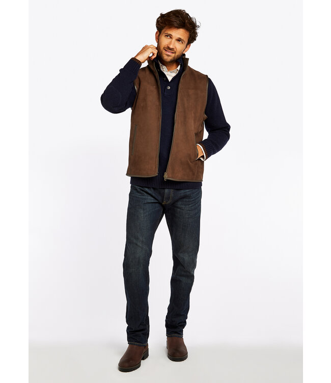 Leren bodywarmer Dunhill - Heren - Walnut