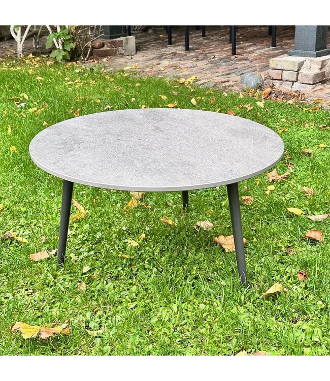 Side Table Styletto - Ø 60cm - Brons - Keramiek Terra Marrone