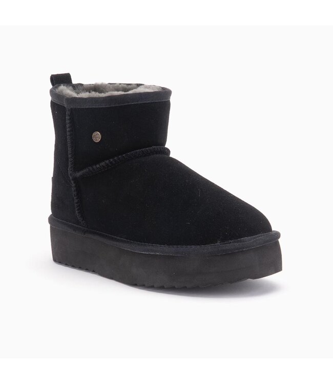 Warmbat Wallaby - Dames Boot - Plateau - Black