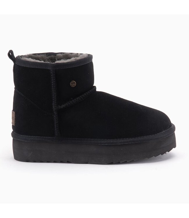 Warmbat Wallaby - Dames Boot - Plateau - Black
