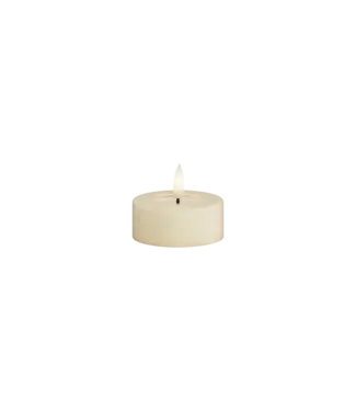 Deluxe Homeart Cream LED tealight candle 4,1*4,5 cm (2x)