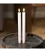 Grey LED dinner candle (2x)