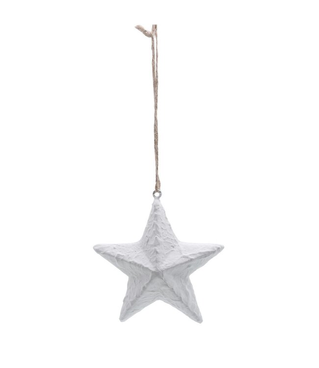 Ornament Odette - Ster (wit)