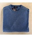 William Lockie Trui lamswol - Ronde hals - DF - Lagoon Blue 2XL